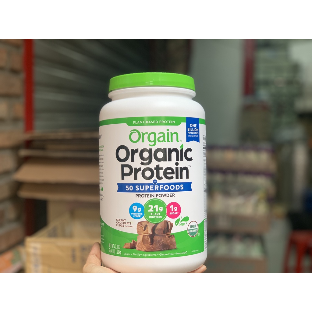 Bột protein thực vật hữu cơ- Orgain hàng Mỹ