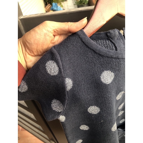 Váy len bé gái DPA Même 2-12 tuổi  Váy len 2 lớp cotton xuất dư 1221