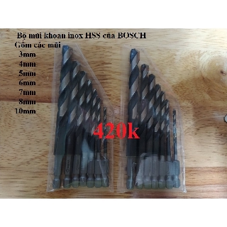 Mũi khoan Sắt, Inox, Thép BOSCH XỊN - Chuôi Gài Lục Giác