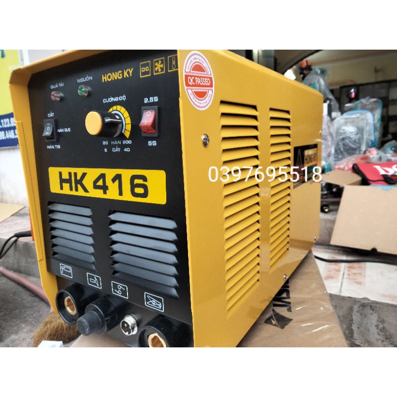Máy hàn 3 chức năng TIG - Que - Cắt Plasma Hồng Ký HK 416