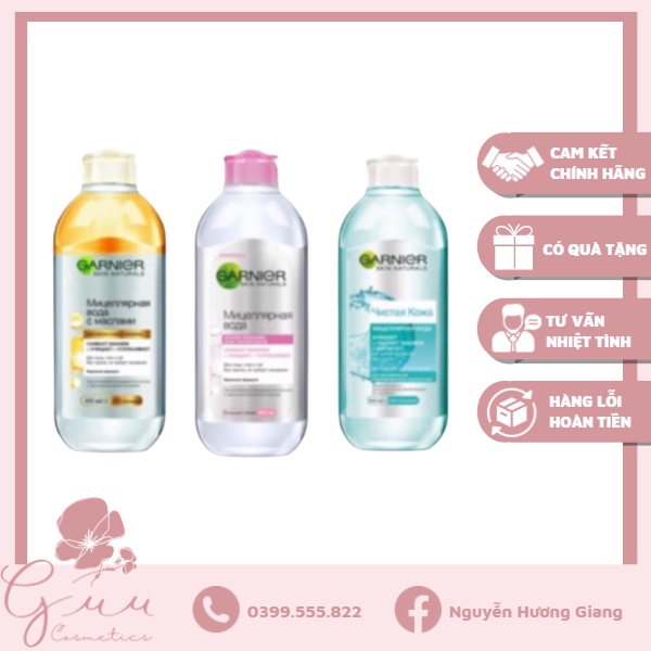 Nước tẩy trang Garnier 400ml - Guu