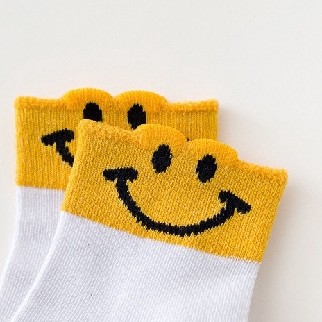 Vớ Nữ Cổ Cao Dễ Thương Cotton Thêu Hình Mặt Cười  Nhiều Màu Sắc Thoáng Khí Mát Mẻ - Tất Nữ Siêu Dễ Thương Cho Các Bạn Nữ