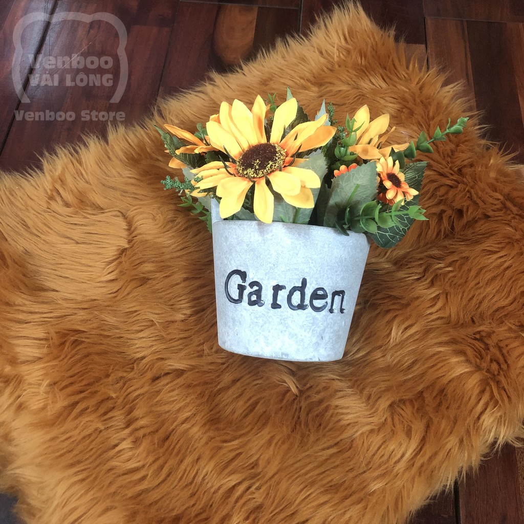 🌟 THẢM LÔNG TRẢI BÀN TRANG ĐIỂM & TRẢI SÀN | NÂU DA BÒ ÁNH VÀNG 2021 | BigBuy360 - bigbuy360.vn