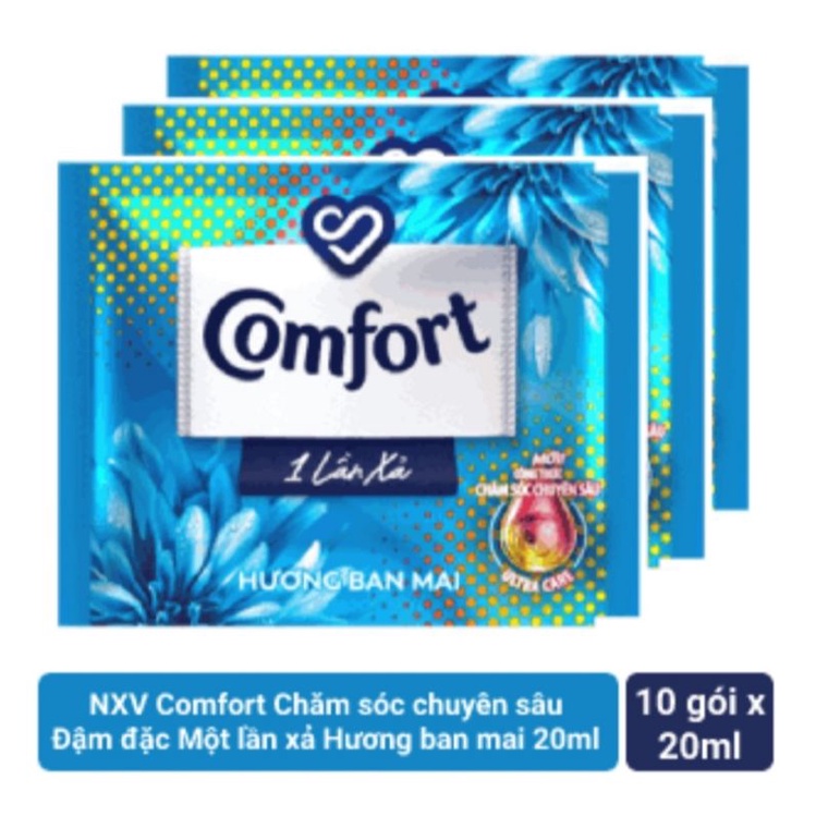 Nước xả vải comfort dây 10 gói x 20ml