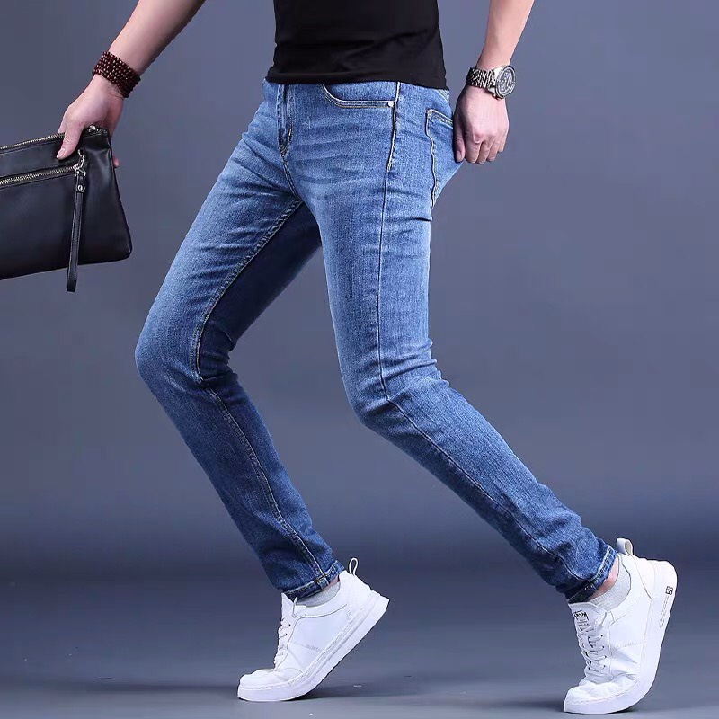 Quần Skinny Nam Xanh Đậm Siêu Co Giãn 4 Chiều Sogeum, Quần Bò Jeans Cao Cấp Nam Siêu Hack Dáng
