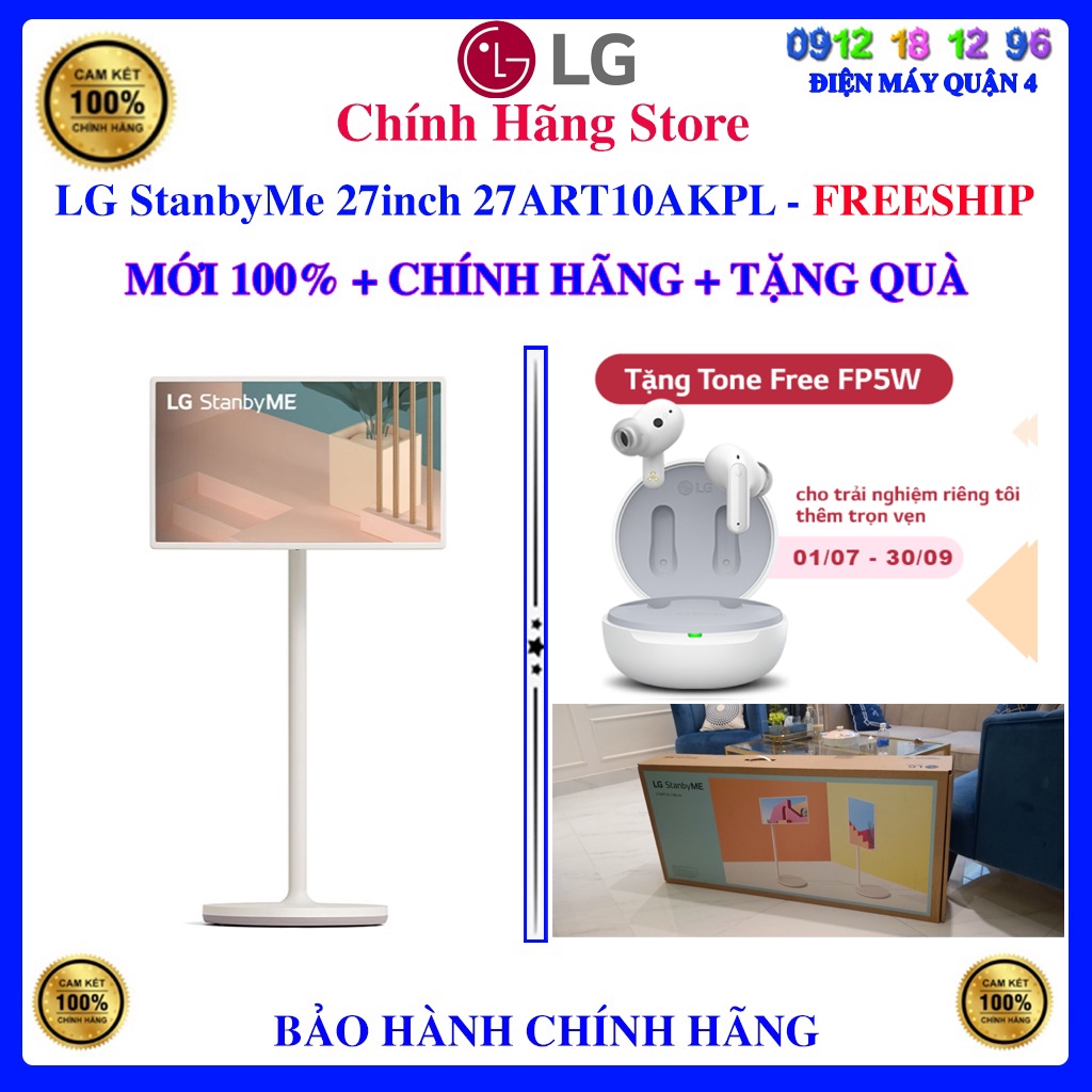 LG StanbyMe 2K 27 inch 27ART10AKPL, LG Stand by Me - Hàng chính hãng