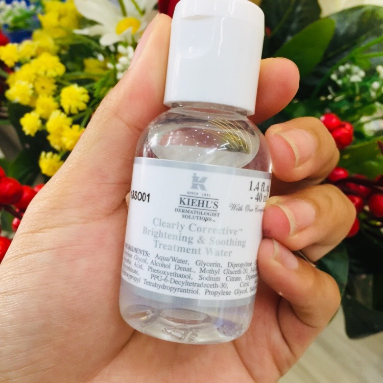 Toner Làm Sáng Da, Mờ Thâm Mụn Kiehl's Clearly Corrective Brightening Soothing Treatment Water 40ml