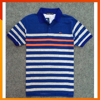 Áo Thun Nam 🎯FREESHIP – HÀNG CHẤT LƯỢNG🎯 Cổ Bẻ Tay Ngắn Kẻ Sọc Nhiều Màu, Thun Cotton 100% 4 Chiều