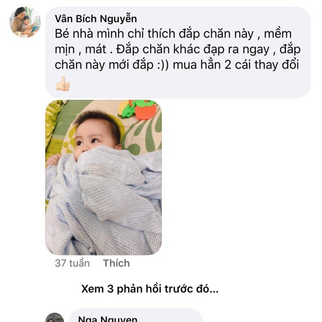 Chăn lưới Anh mama papa cao cấp (ib shop để nhận bí kíp nuôi con khỏe không kháng sinh)