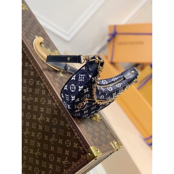 Túi Lv moon xanh denim