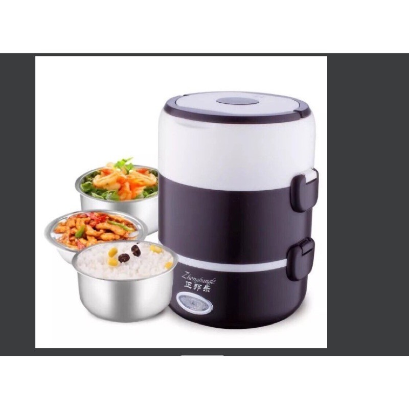 CẶP LỒNG 3 TẦNG Ủ CƠM CẮM ĐIỆN INOX TIỆN ÍCH | BigBuy360 - bigbuy360.vn