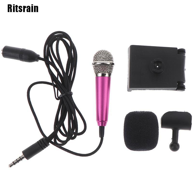 Micro Hát Karaoke Mini Giắc Cắm 3.5mm Cho Điện Thoại Pc