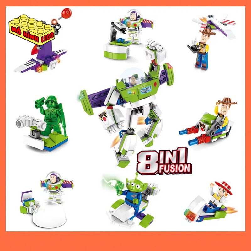 Đồ chơi xếp hình lego giá rẻ SY6699 mô hình minifigure nhân vật Câu chuyện đồ chơi Toy Story Woody Buzz Lightyear