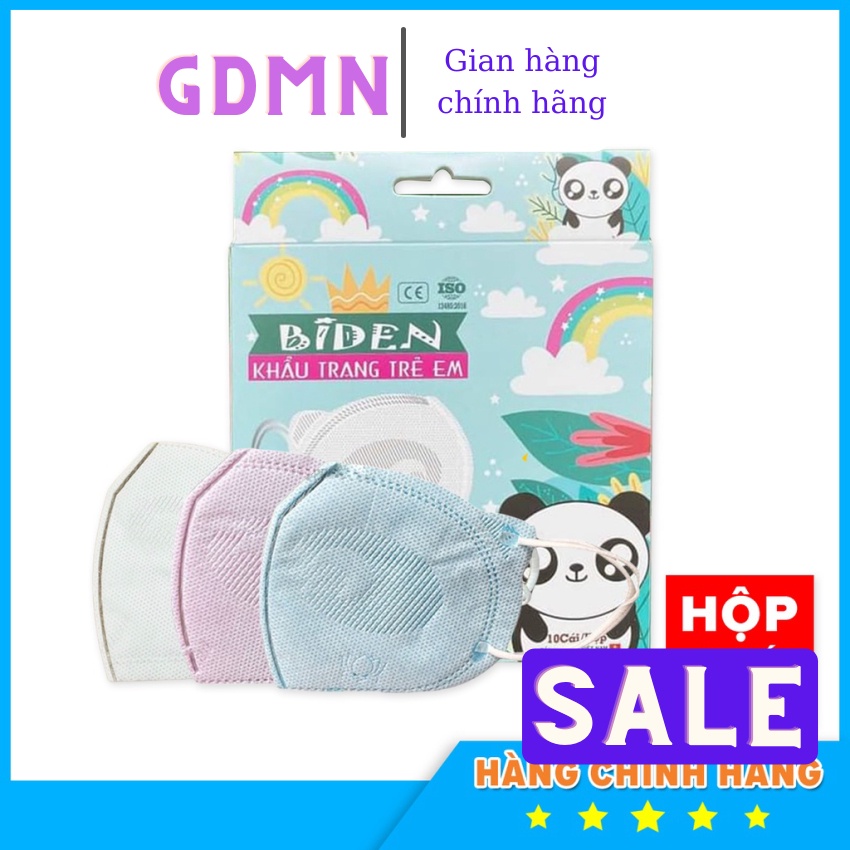Khẩu trang y tế trẻ em, khẩu trang cute, in hình gấu  nhiều màu sắc  cho bé từ 5-8  tuổi hộp 10 cái Shop