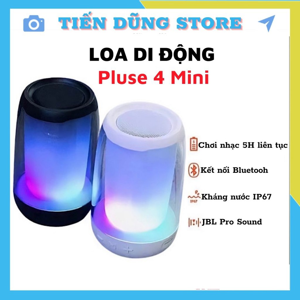 Loa Lluetooth Pulse 4 Mini 1:1 HÀNG HOT Led Theo Điệu Nhạc, Chất Lượng Âm Tuyệt Hảo, Thiết Kế Đẹp Mắt [Bảo Hành 3 Tháng]