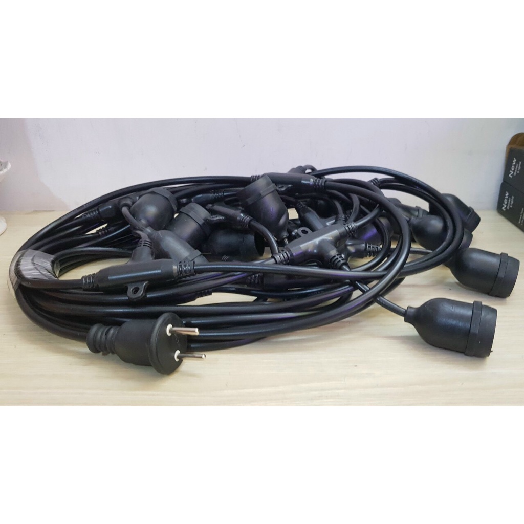 Dây bóng đèn trang trí ngoài trời chống nước dùng cho quán cà phê, trà sữa 5m10 - 10m15 - 10m20 giá rẻ