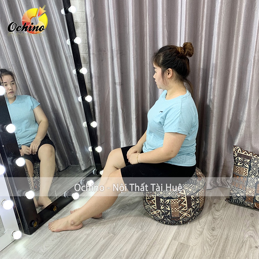 Đôn Tròn Ghế Hạt Xốp Xinh xắn Cao 30 Đk 40 Cm