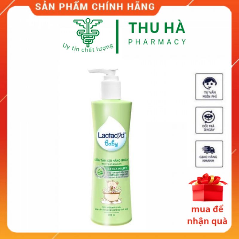 [ Chính Hãng ] Sữa tắm gội trẻ em Lactacyd dung tích 250ml/500ml
