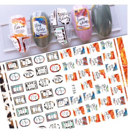sticker trang trí nail