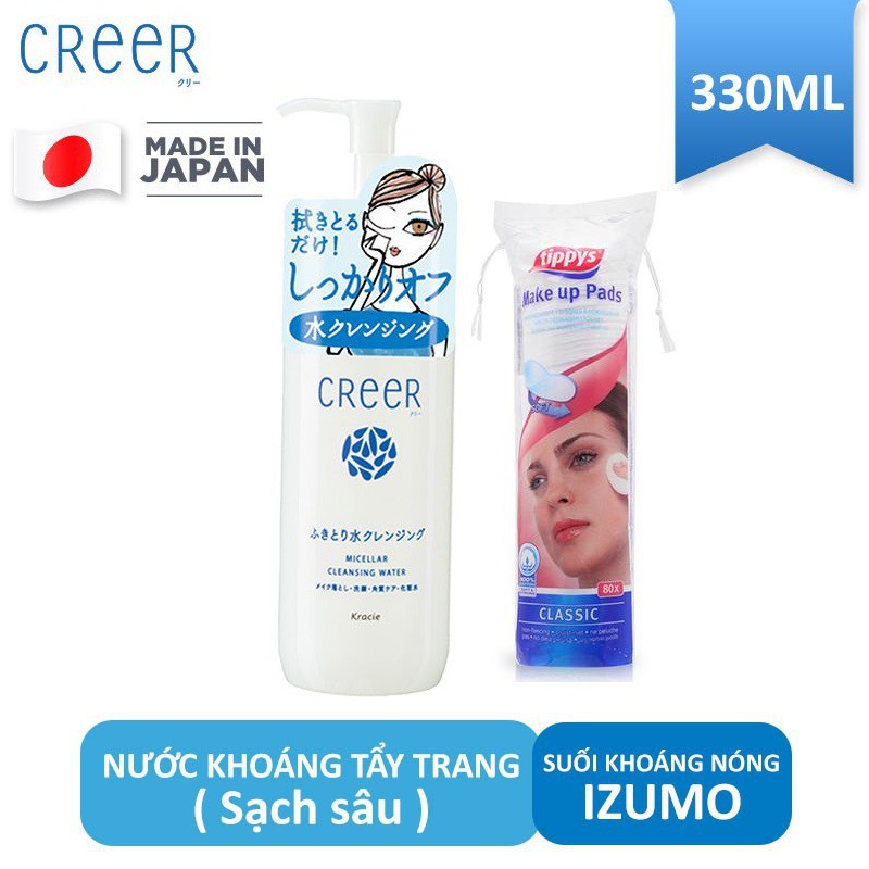 Nước khoáng tẩy trang CreeR từ suối khoáng nóng Izumo / dưỡng ẩm 330ml chính hãng