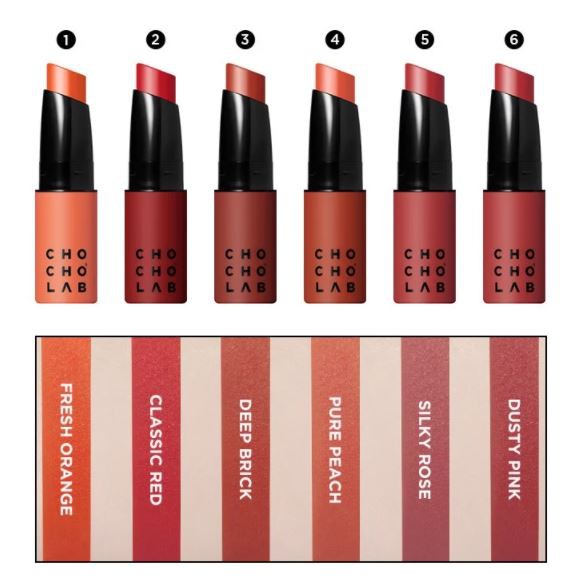 Son Thỏi Lì, Mịn Mượt Nhẹ Môi Chocho's Lab Switch On Silky Lip Stick 1.4g