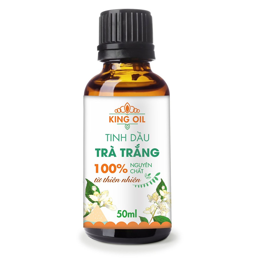 Tinh dầu Trà Trắng (White Tea Essential Oil) nguyên chất Organic từ thiên nhiên, xông phòng, đuổi muỗi - KingOil
