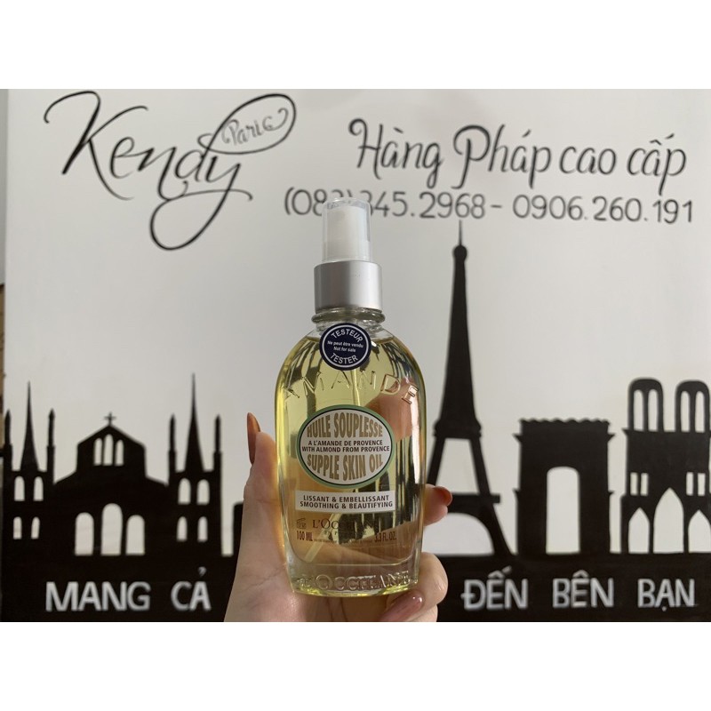 Dầu dưỡng thể chống rạng chiết xuất hạnh nhân L’Occitane Huile Souplesse Supple Skin Oil 100ml