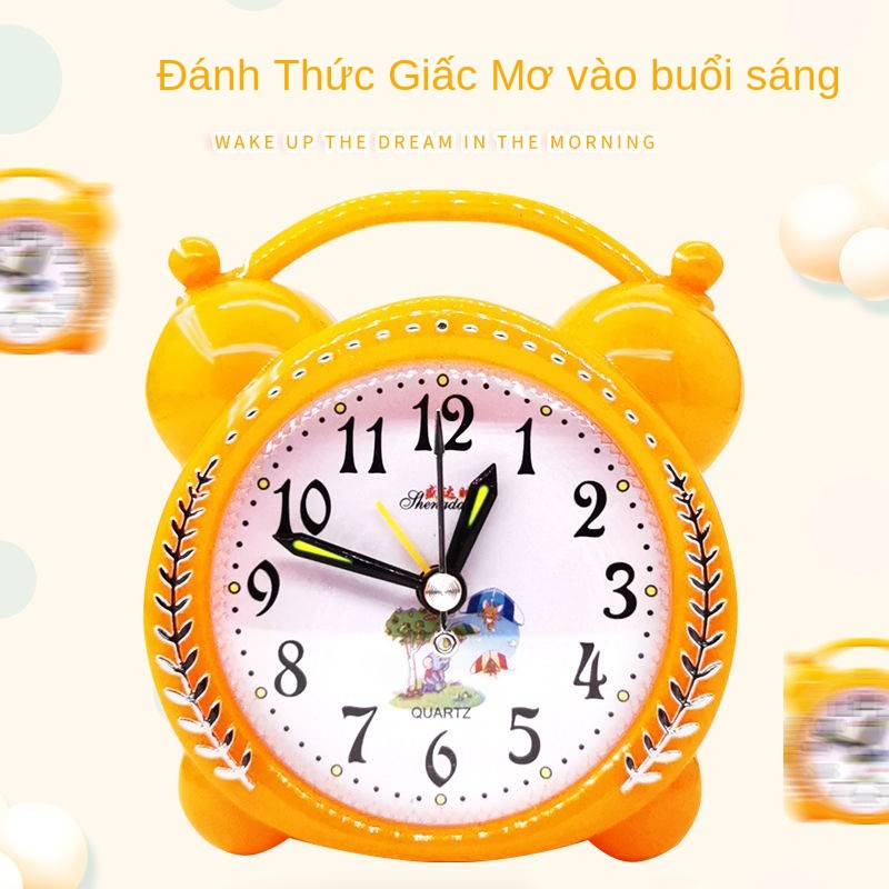 【Mua một tặng một】 Đồng hồ báo thức Sinh viên dễ thương net phòng ngủ người nổi tiếng siêu ồn ào khó dậy Con đơ