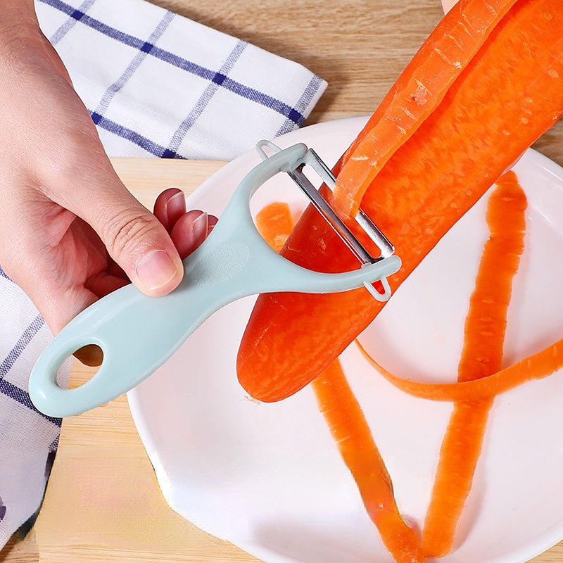 Dụng Cụ Gọt Vỏ Táo/Củ Quả Bằng Thép Không Gỉ Đa Năng Có Móc Treo Tiện Lợi Dành Cho Nhà Bếp