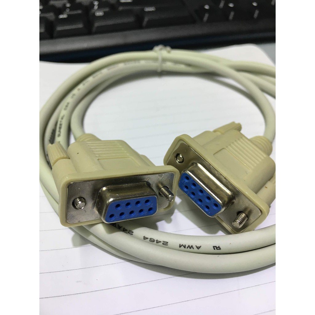 Cáp com RS232, 9 chân Cái-Cái 1,5m thẳng