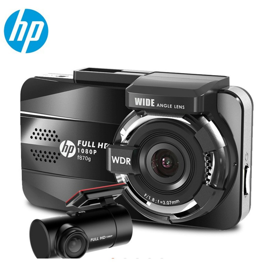 Camera hành trình cao cấp Ô tô HP F870G - RC 2 camera trước sau Full HD
