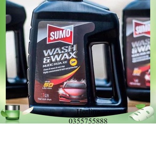 Nước rửa xe sumo Wash & Wax 1L bảo vệ màu sơn giữ xe luôn mới