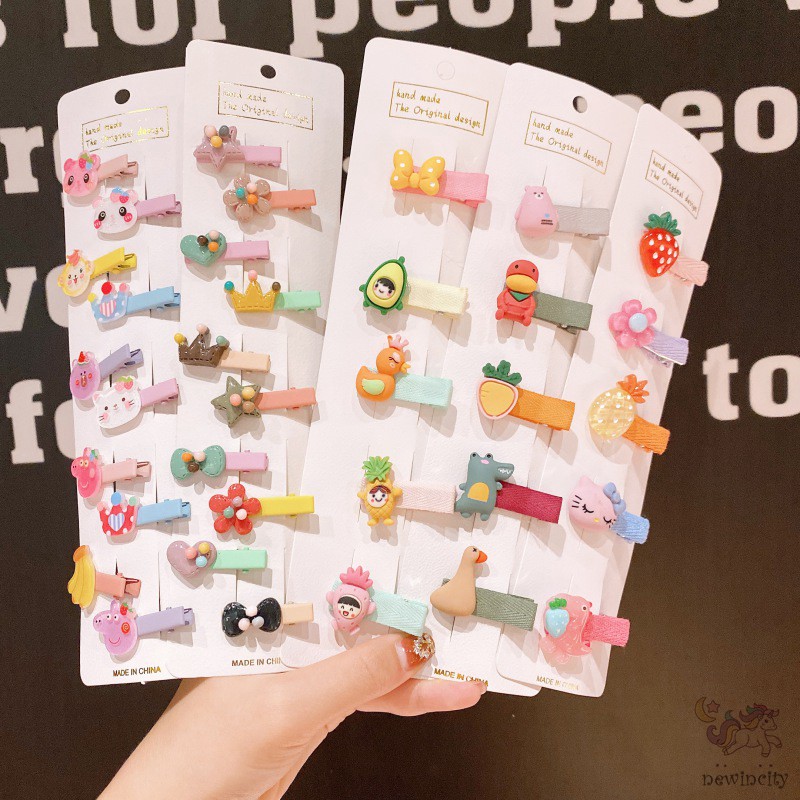 Bộ Kẹp Tóc Thiết Kế Xinh Xắn Dành Cho Bé Gái