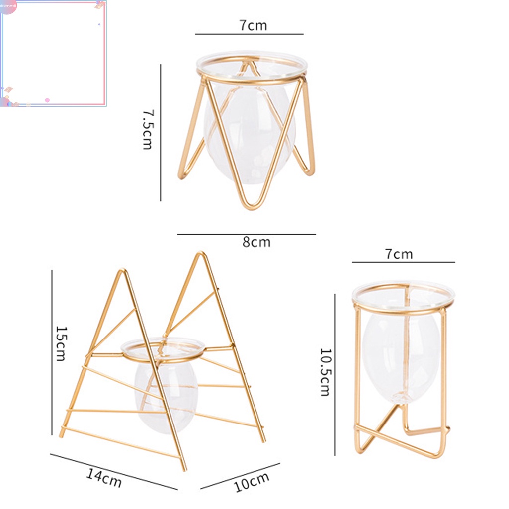 Lọ hoa thủy tinh trong suốt thân thiện với môi trường DIY