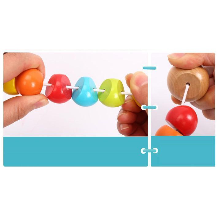 Đồ chơi con sâu bằng gỗ đáng yêu, ngộ nghĩnh đáng yêu cho bé