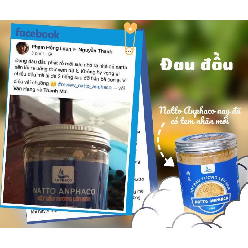 Bột Đậu Tương Lên Men Hữu Cơ Natto Không biến đổi Gen, bổ sung lợi khuẩn Probiotic, đạm thực vật