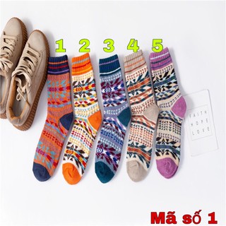 TẤT (VỚ) THỔ CẨM LEN VINTAGE CAO mã số 1