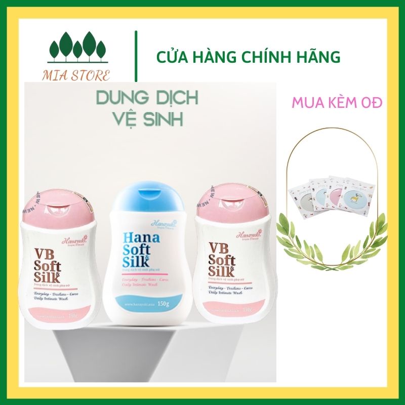 Hàng Chính Hãng 100% Dung Dịch Vệ Sinh Phụ Nữ Hana Soft Silk Hanayuki Dung Dịch Làm Sạch Thơm Khử Mùi Giảm Ngứa Ngăn Mùi