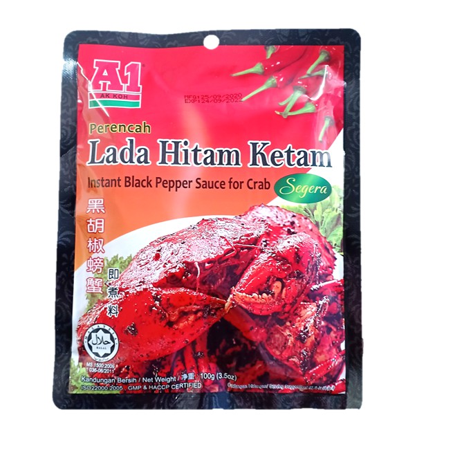 Nước Sốt Cua Tiêu Đen Hiệu A1 Malaysia 100gr