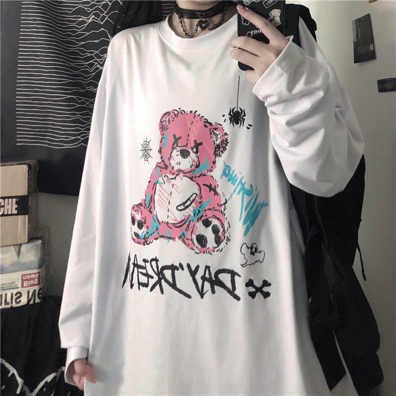 Áo thun tay dài form rộng Daydream NEKO.SG, Áo thun Streetwear ulzzang SWT32