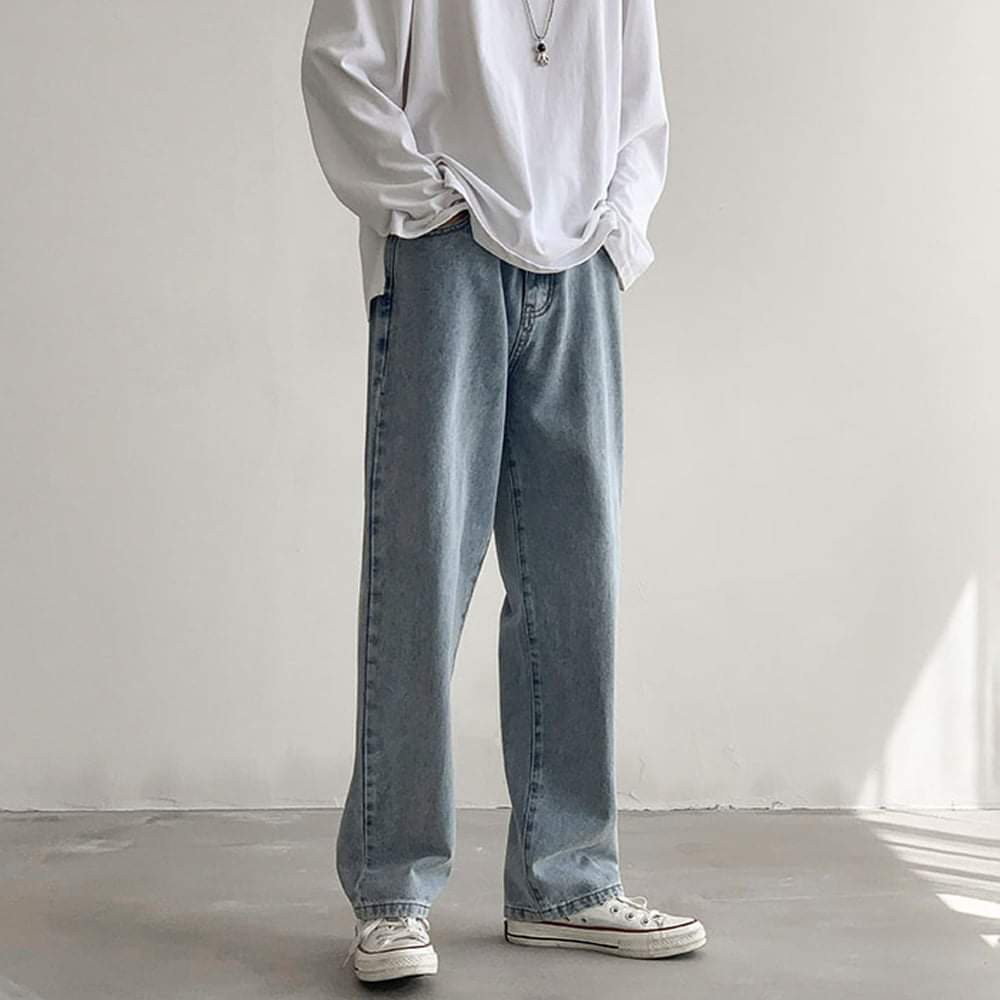 Quần Baggy Ống Rộng Nam - Quần Jean Nam - Chuẩn Phong Cách Hàn Quốc | BigBuy360 - bigbuy360.vn