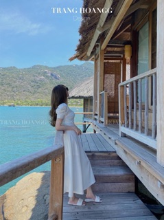 ĐẦM MAXI TRẮNG NHÍU NGỰC