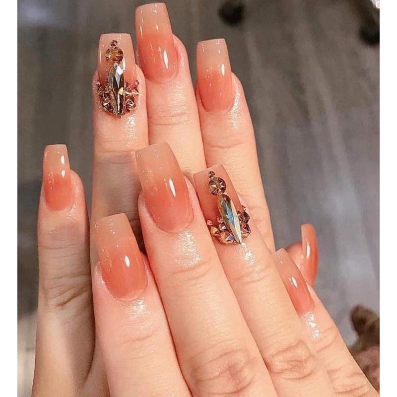 Đá khối chân bằng nail túi mix 100 viên 50 viên đính móng