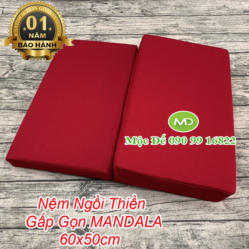 Nệm Ngồi Thiền YOGI 60x50cm Phật Giáo Sang Trọng, Tinh Tế, Trang Nhã - Thiền Định Yoga Thư Giãn, Xoa Dịu Căng Thẳng