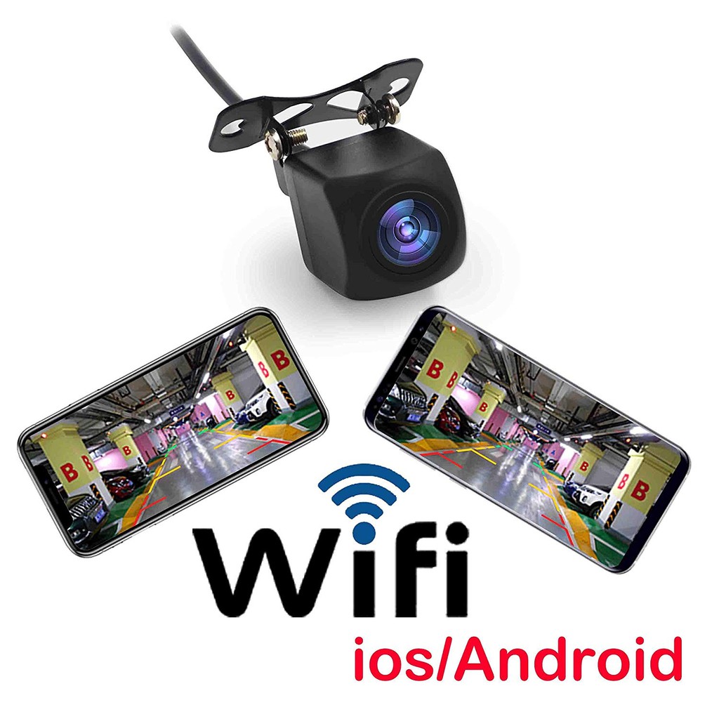 Camera lùi Wifi HD 720P cho ô tô - Wifi Rearview Camera IP67