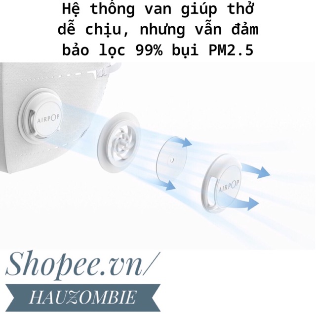[RẺ VÔ ĐỊCH] Bộ 2 Khẩu Trang XIAOMI AIRPOP Chống Bụi PM2.5 Chính Hãng | BigBuy360 - bigbuy360.vn