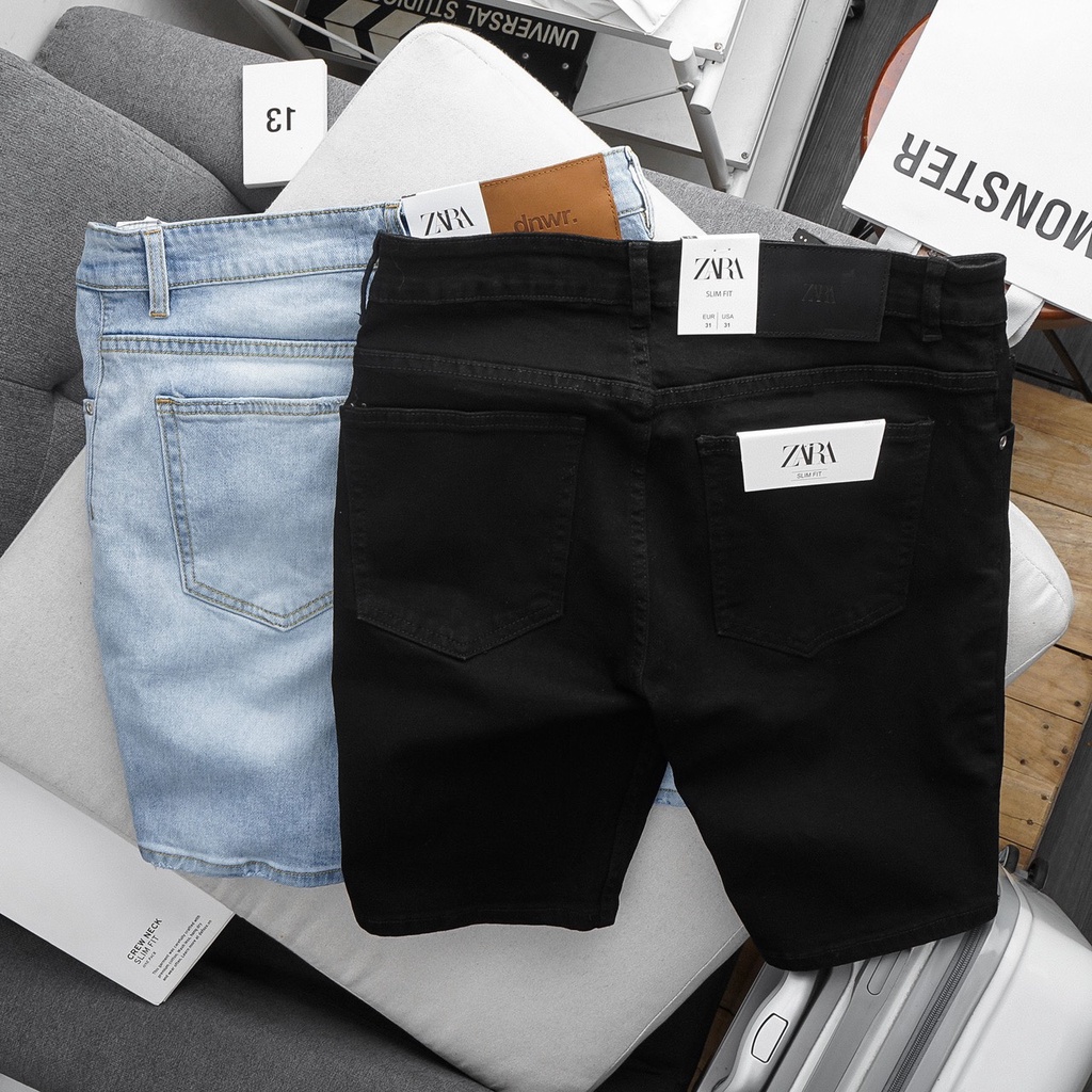 Quần Short Jean Nam cao cấp, quần lửng bò nam Xịn Đẹp Xuất Khẩu