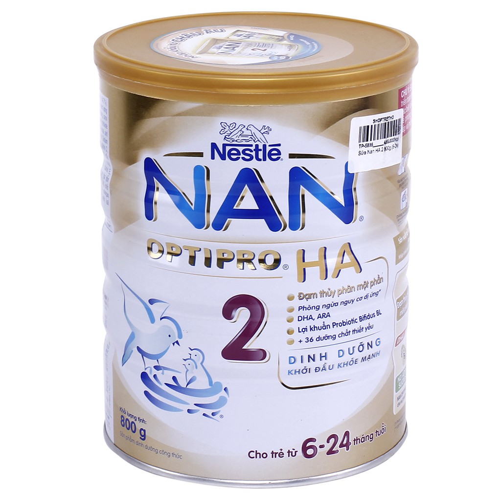 Sữa Nan Optipro HA số 2 800g (6-24 tháng)