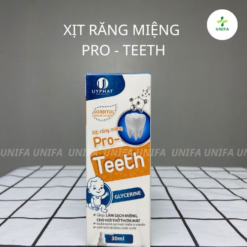 Xịt chống sâu răng cho bé Pro Teeth - An toàn, nuốt được cho bé từ 1 tuổi tặng kèm 1 bàn chải + 1 kem đánh răng cho bé