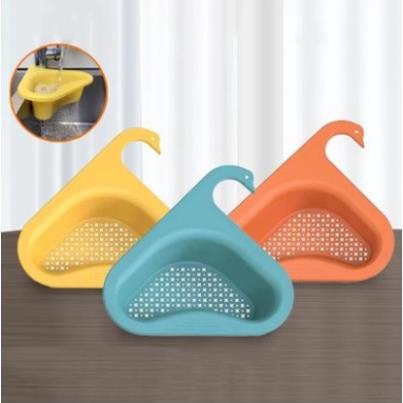 Rổ Nhựa Gắn Bồn Rửa Hình Thiên Nga, Khay Lọc Rác Bồn Rửa Chén Tiện Dụng MS88302